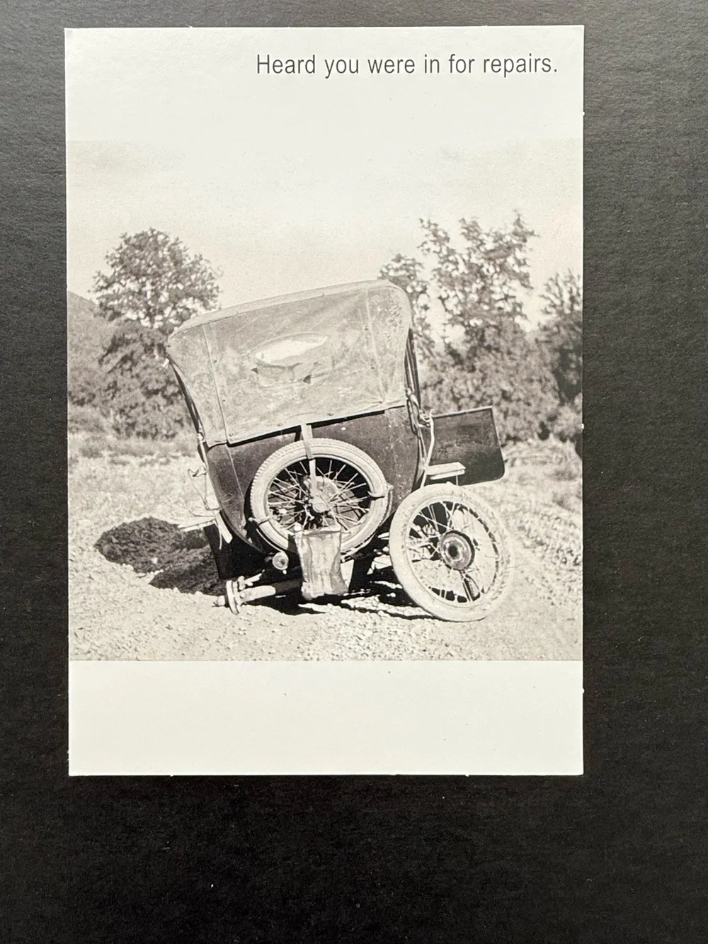 Vintage Liquors Storefront Sepia Photo Print Birthday card.